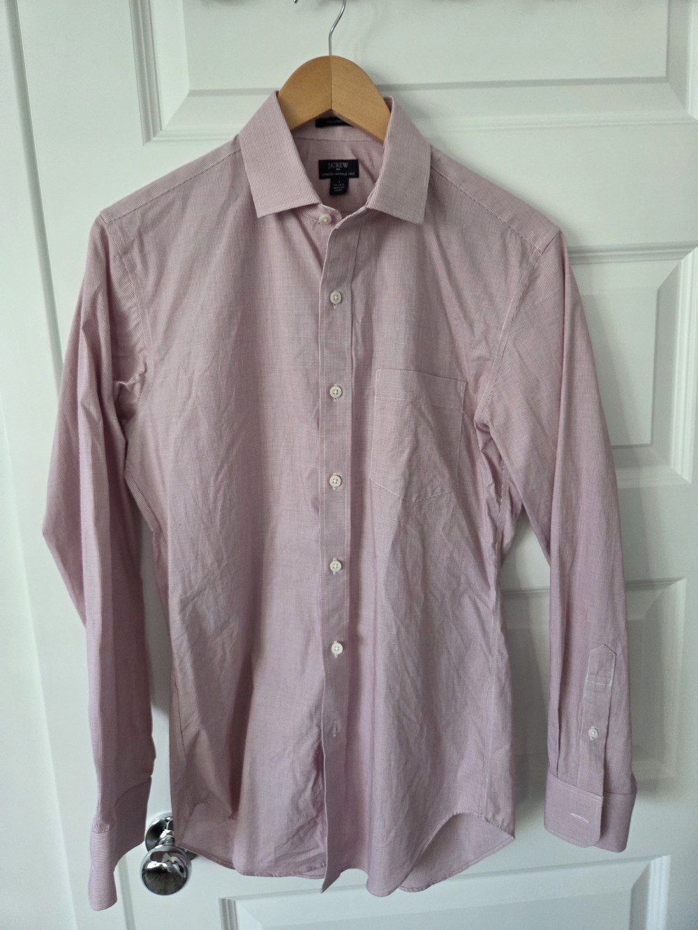 J Crew Red Check Men's Dress Shirt Soze Small